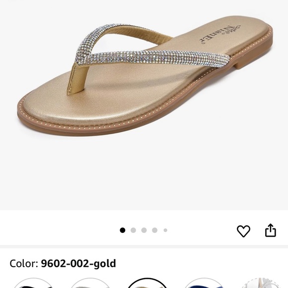 Glamorous Gold Sandals with Sparkling Straps - Picture 1 of 5